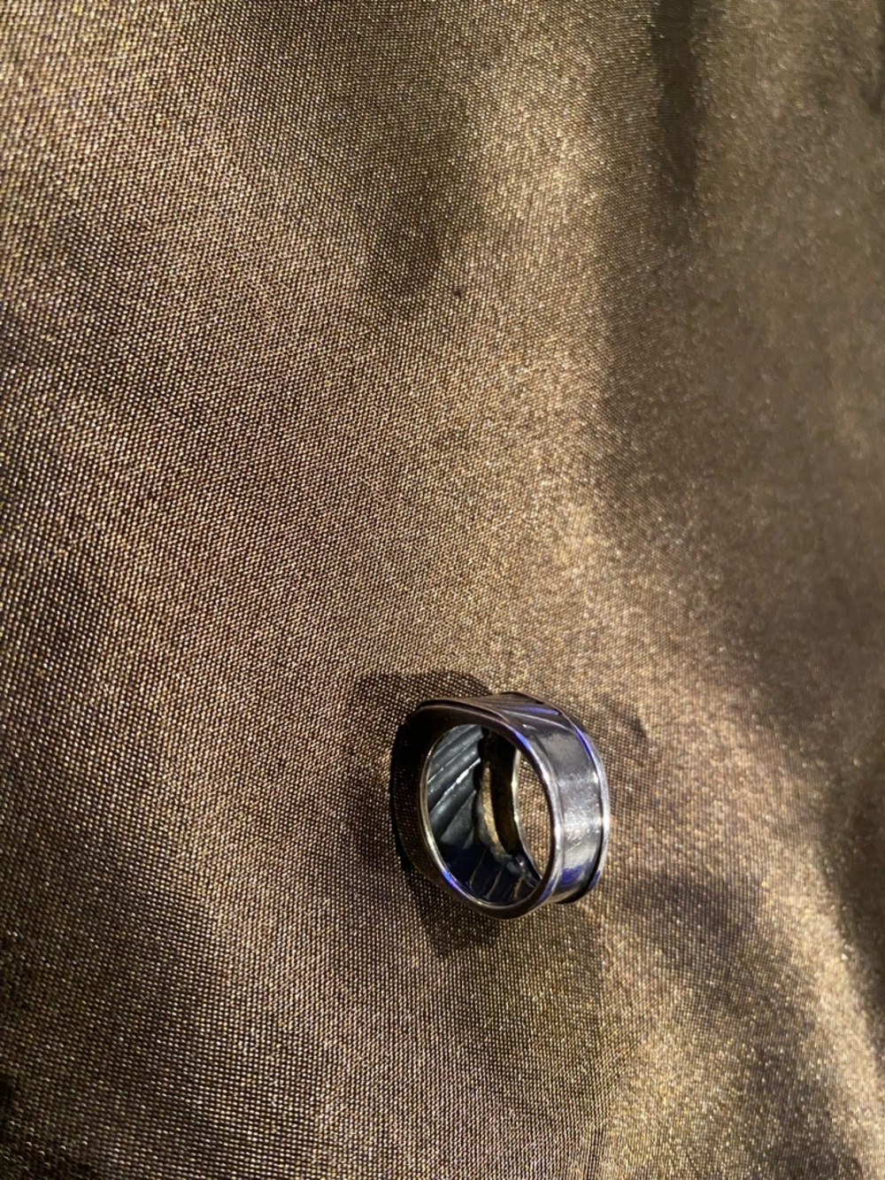 David Yurman Yellow &Gold Sterling Silver Cigar Band Sz Appro.6.50 - Picture 4 of 5